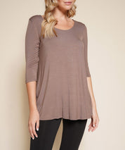 Women's Bamboo Elbow Sleeve Tunic