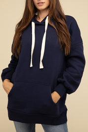 Women's Oversized Longline Hoodie Sweatshirt