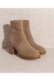 Women's Sleek Platform Ankle Booties