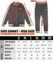 Men's Full Zip Track Jacket and Pants Set