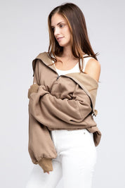 Women's Oversized Stitch Detail Hoodie