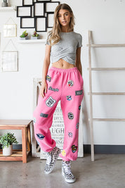 Women's High Waist Fleece Jogger Pants with Pockets