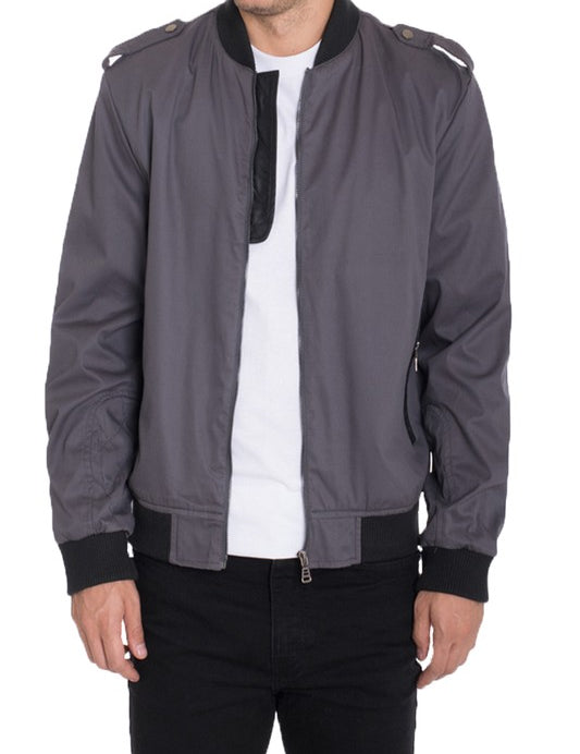 Men's Casual Cotton Bomber Jacket