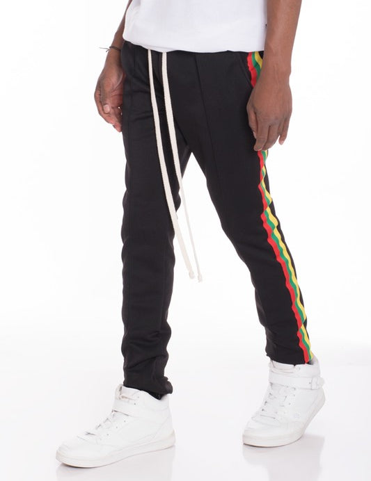 RASTA TAPED TRACK PANTS