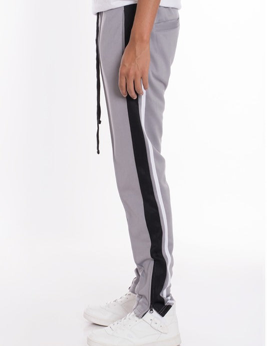 STRIPES TRICOT TAPERED PANTS