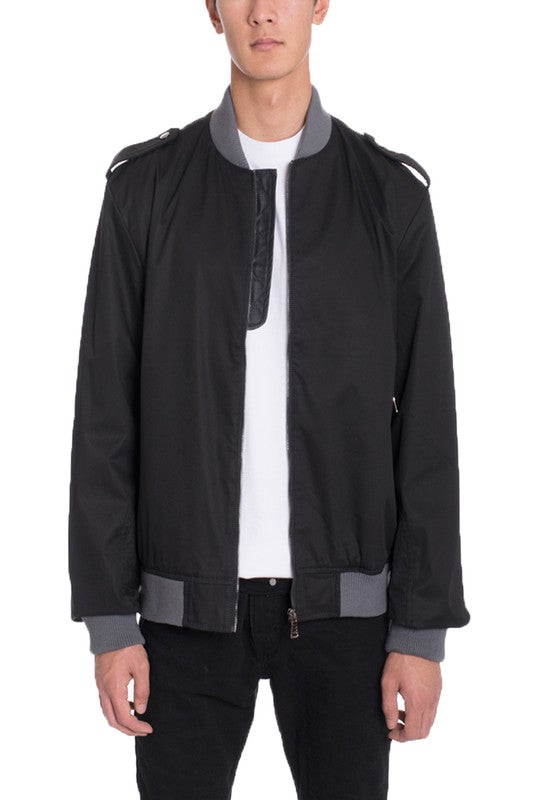 Men's Casual Cotton Bomber Jacket