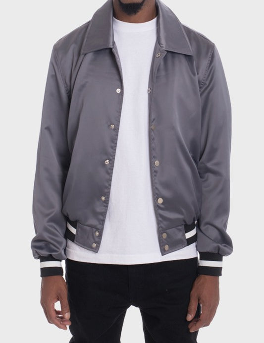 LUXURY Satin Bomber Jacket