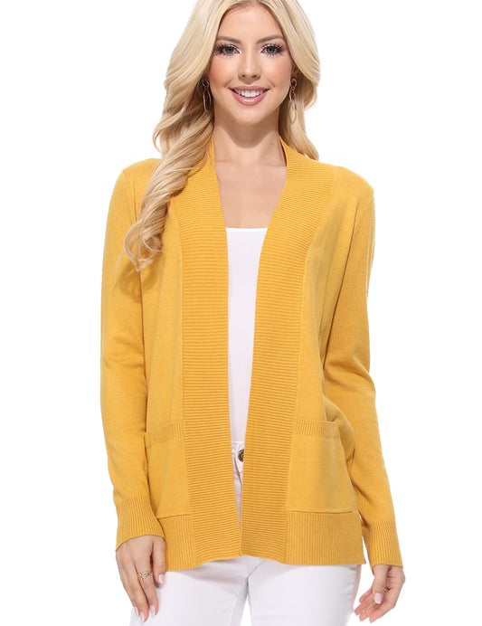 Open Front Shrug Sweater Knit Cardigan