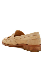 Men's Casual Suede Loafers with Tassel Detail