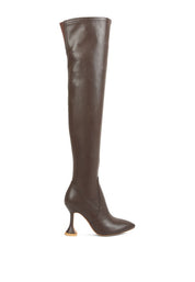 BRANDY OVER THE KNEE HIGH HEELED BOOTS