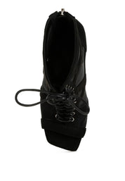 Anarki Mesh Lace-Up Ankle Boots