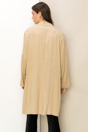 Women's Elegant Oversized Button Front Coat