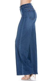 Women's High-Rise Wide-Leg Denim Jeans