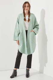 Women's Oversized Open-Front Knit Cardigan