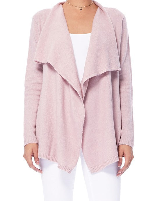 Women's Cape Style Cardigan Sweater with Shawl Collar