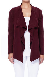 Women's Cape Style Cardigan Sweater with Shawl Collar