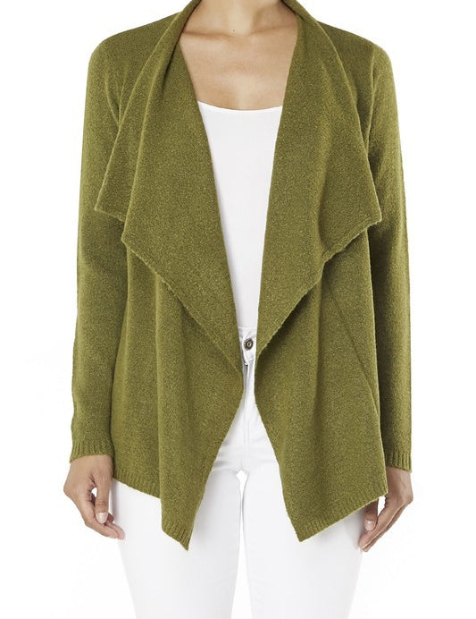 Women's Cape Style Cardigan Sweater with Shawl Collar