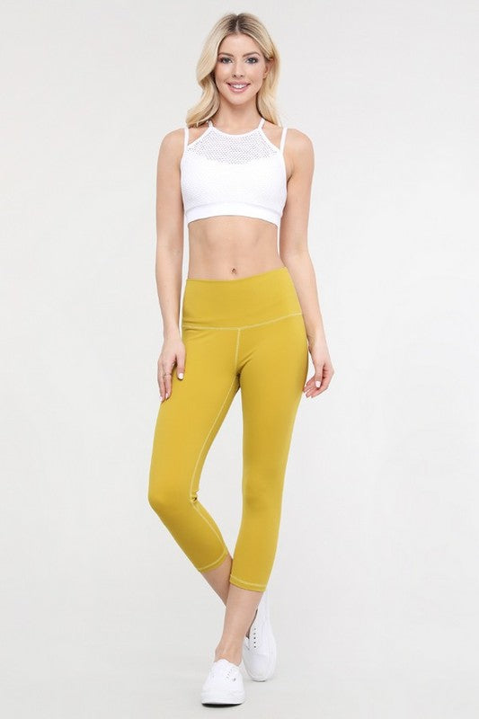 Women's High Rise Buttery Soft Capri Activewear Leggings