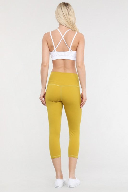 Women's High Rise Buttery Soft Capri Activewear Leggings