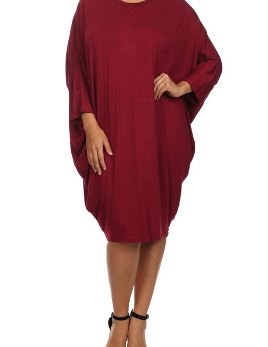 4 Sleeve Midi Dress