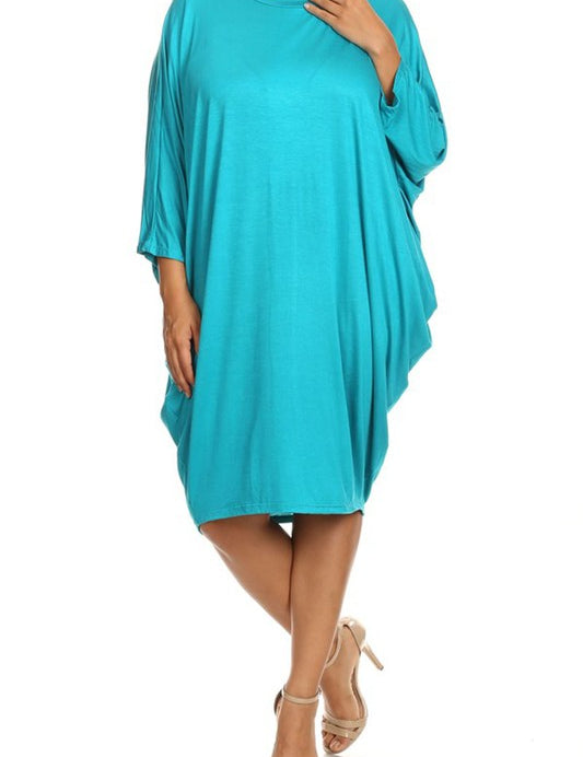 4 Sleeve Midi Dress