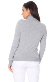 Women's Contemporary Turtleneck Spandex Pullover Sweater