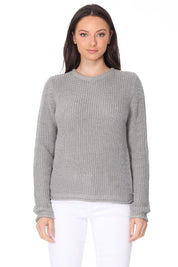 Women's Lightweight Waffle Knit Long Sleeve Sweater Top