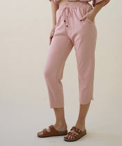 Women's Relaxed Fit Cropped Joggers in Organic Hemp