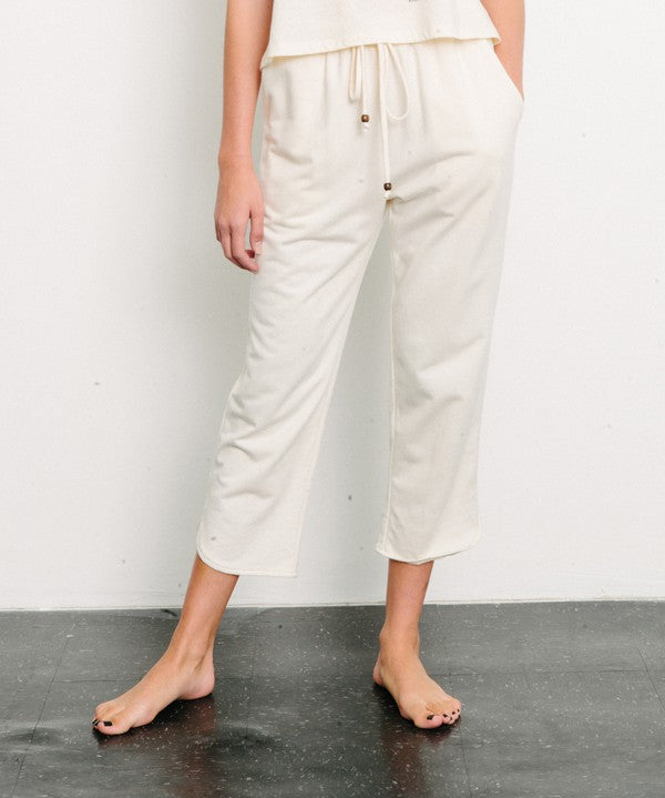 Women's Relaxed Fit Cropped Joggers in Organic Hemp