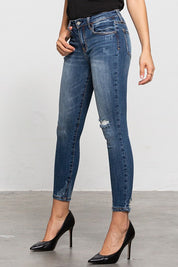 Women's Mid-Rise Ankle Skinny Jeans