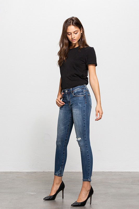 Women's Mid-Rise Ankle Skinny Jeans