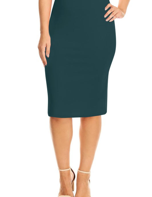 Plus Size Knee length pencil Skirt