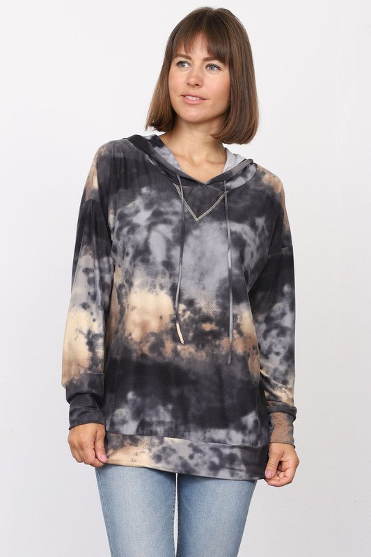 Women's Tie Dye Pullover Hoodie