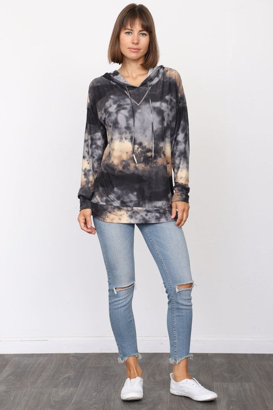 Women's Tie Dye Pullover Hoodie