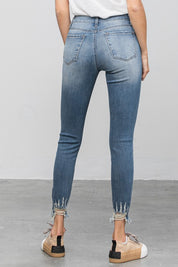 Women's High Stretch Mid Rise Skinny Jeans