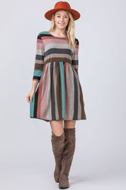 Women's Vibrant Multi Color Mini Dress