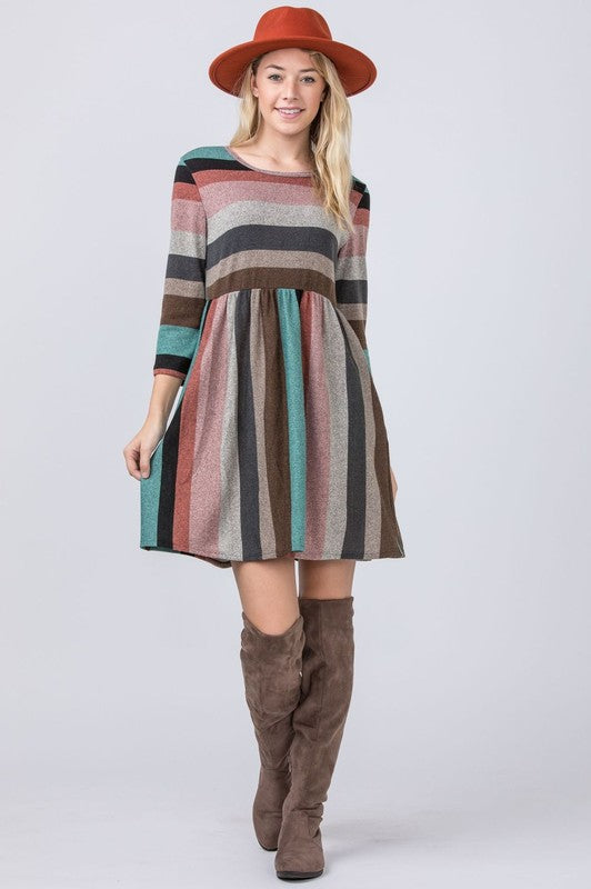 Women's Vibrant Multi Color Mini Dress