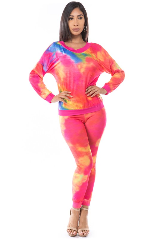 Women's V-Neck Long Sleeve Casual Pant Suit Set