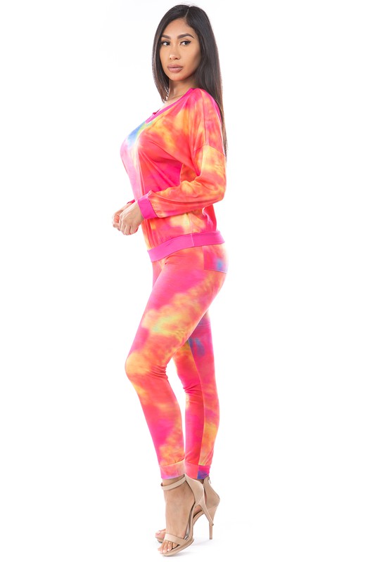 Women's V-Neck Long Sleeve Casual Pant Suit Set