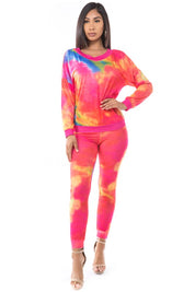 Women's V-Neck Long Sleeve Casual Pant Suit Set