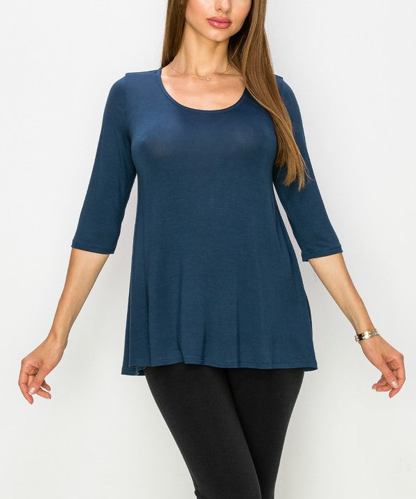 Women's Bamboo Elbow Sleeve Tunic