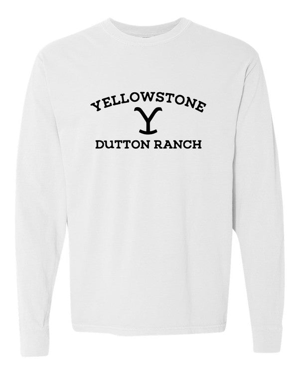 Unisex Comfort Color Long Sleeve Tee - Yellowstone Dutton Ranch