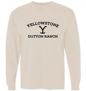 Unisex Comfort Color Long Sleeve Tee - Yellowstone Dutton Ranch