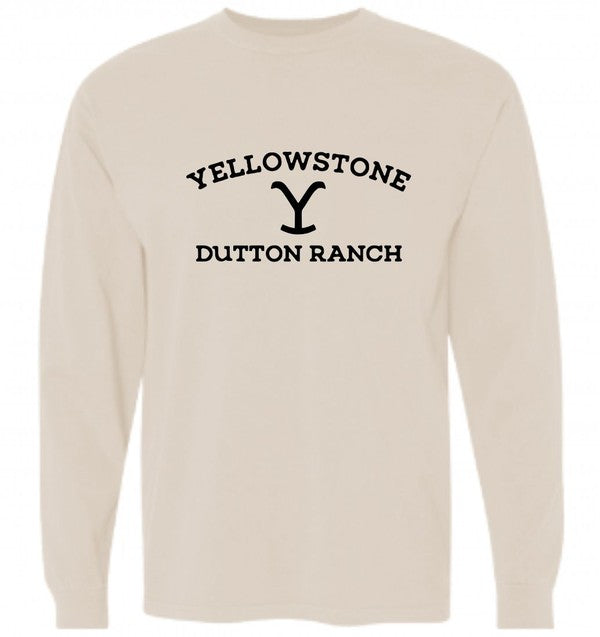 Unisex Comfort Color Long Sleeve Tee - Yellowstone Dutton Ranch