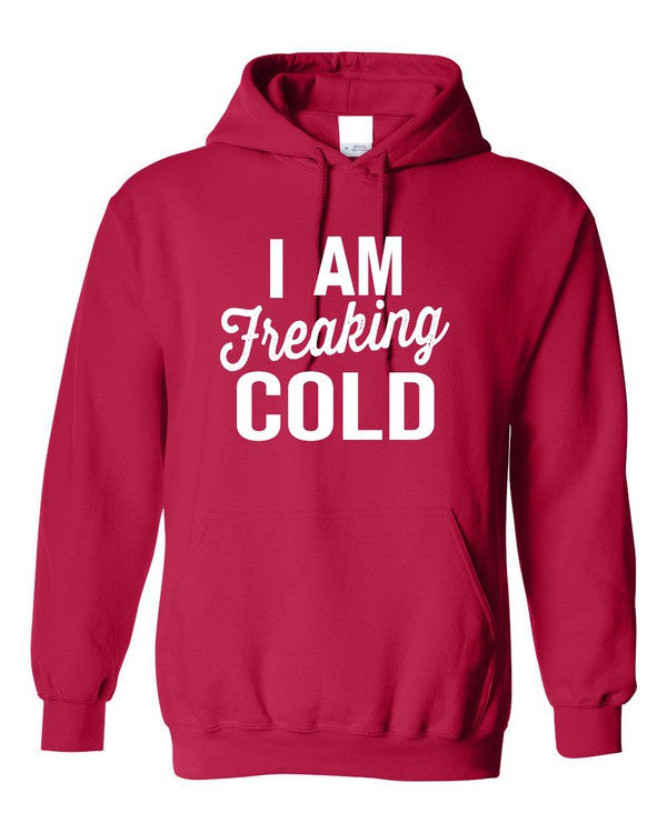 Unisex Graphic Softstyle Hoodie - "I Am Freaking Cold"