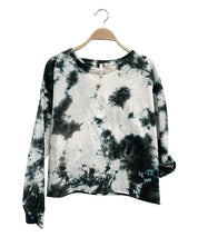 Women's Tie Dye Cotton Pullover Sweatshirt