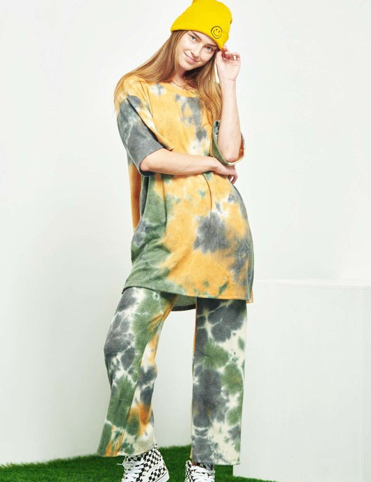 Women's Oversized Tie Dye Lounge Set