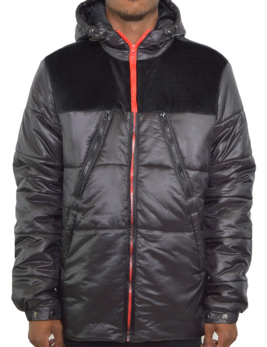 Men's Padded Buffle Puffer Jacket