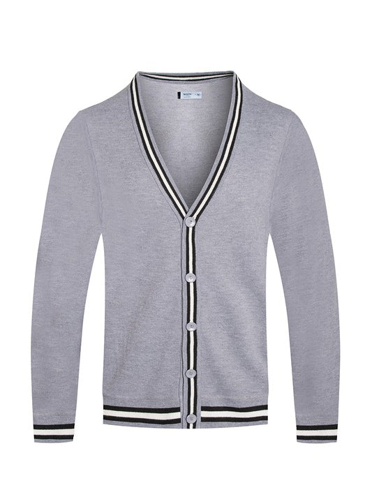 TWO STRIPE CARDIGAN