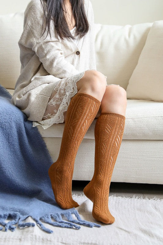 Women's Classic Knit Calf Socks